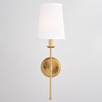 6-in. 1 Light Wall Light Natural Brass