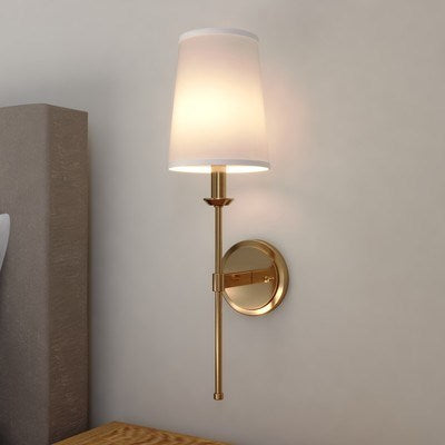 6-in. 1 Light Wall Light Natural Brass