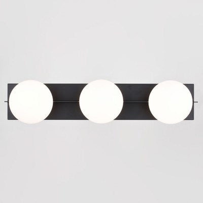 3 Light Vanity Light Matte Black