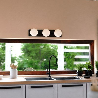 3 Light Vanity Light Matte Black