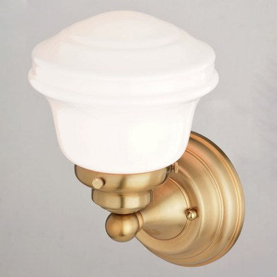 1 Light Wall Light Natural Brass