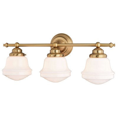 3 Light Vanity Natural Brass by Vaxcel International