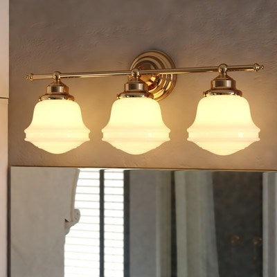 3 Light Vanity Natural Brass