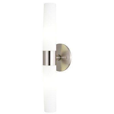 20.5-in. 2 Light Wall Light Satin Nickel by Vaxcel International