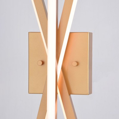 6.25-in. LED Wall Light Light Gold