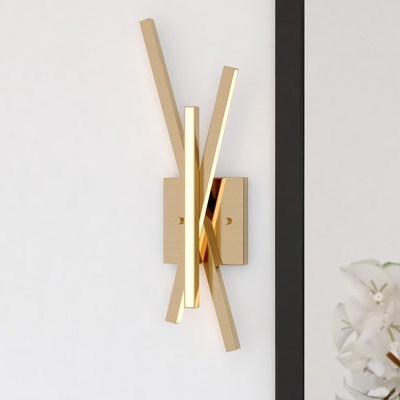 6.25-in. LED Wall Light Light Gold