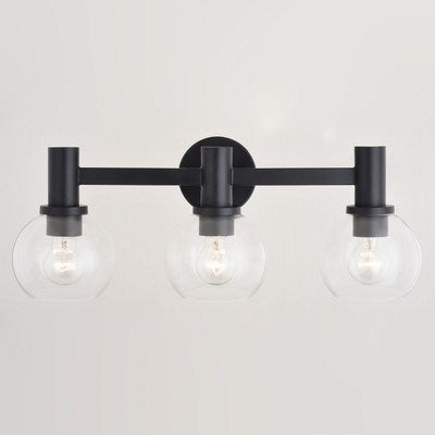 3 Light Vanity Matte Black