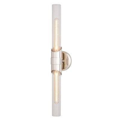 24.5-in. 2 Light Wall Light Polished Nickel by Vaxcel International