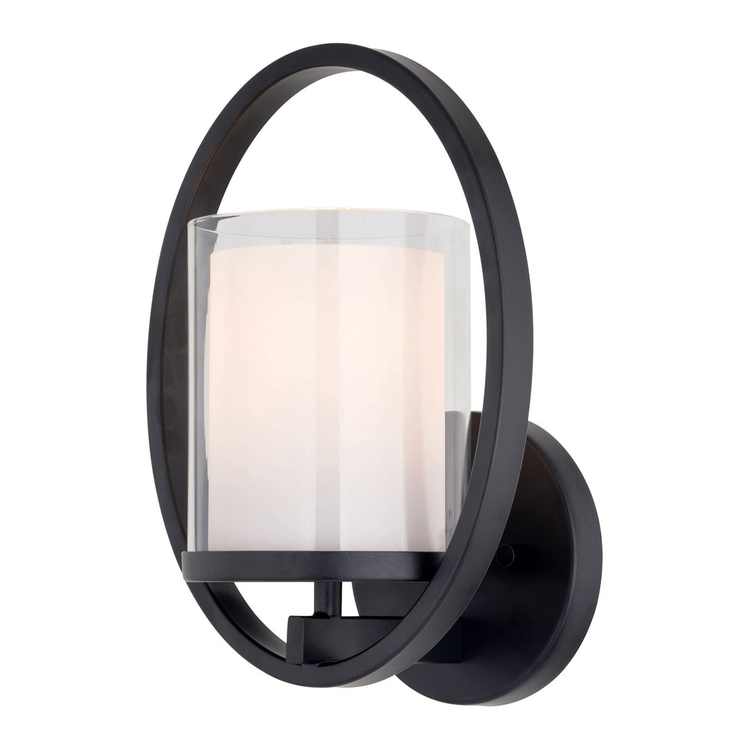 8-in. Wall Light Matte Black by Vaxcel International