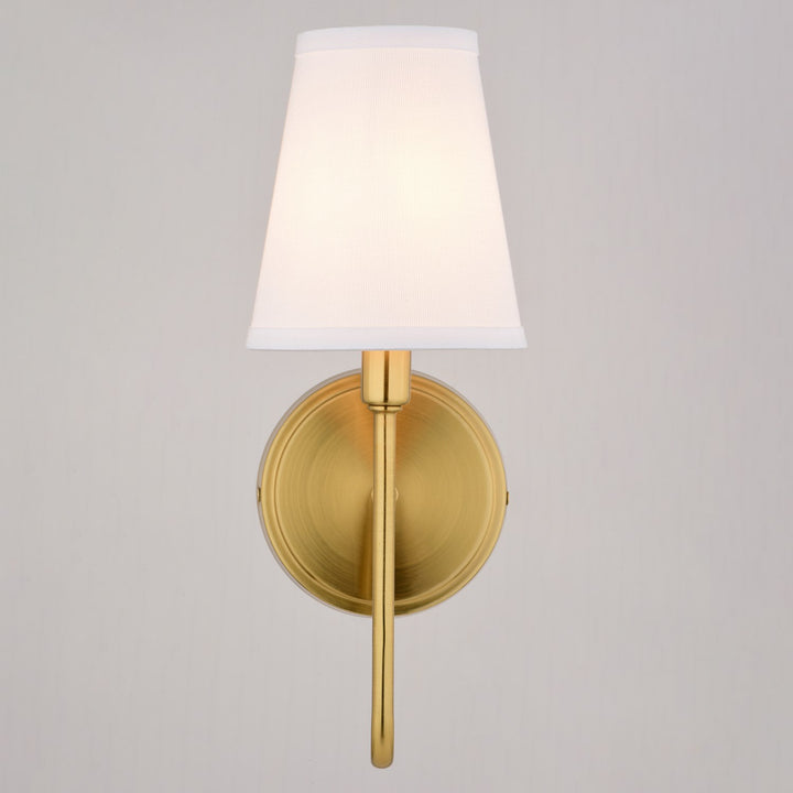 1 Light Wall Light Muted Brass