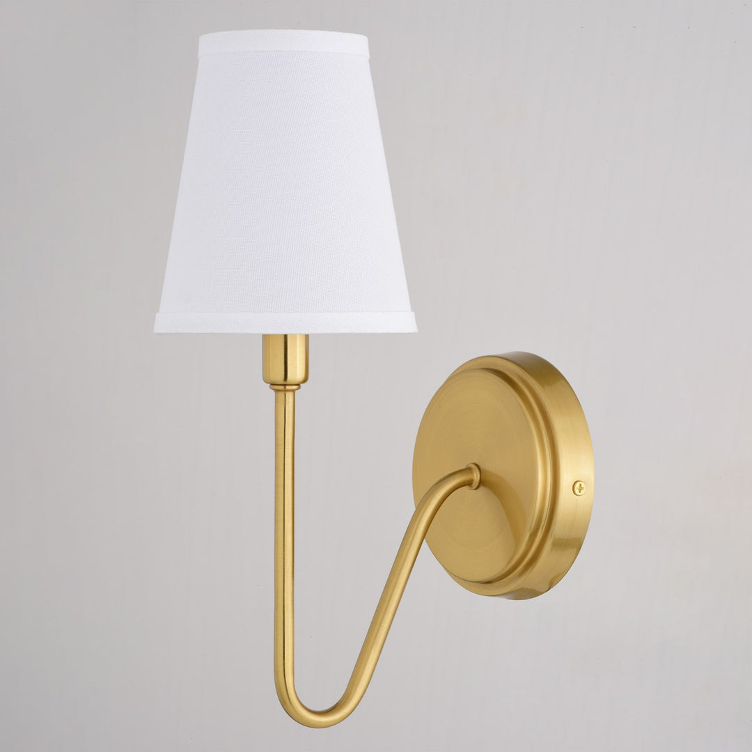 1 Light Wall Light Muted Brass
