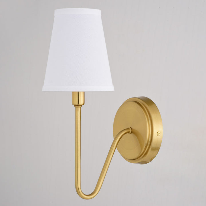 1 Light Wall Light Muted Brass