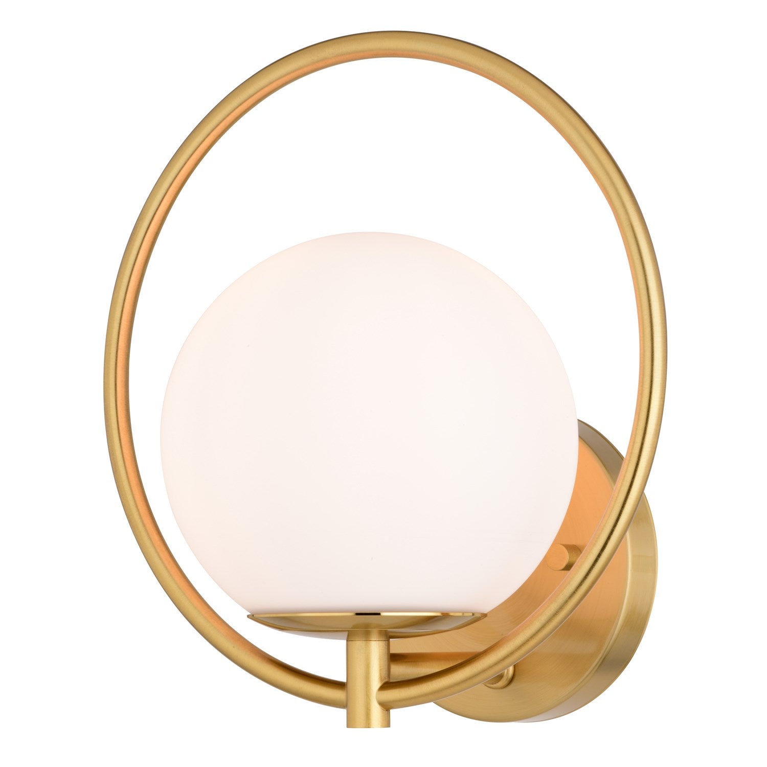 9.75-in. H 1 Light Wall Light Natural Brass by Vaxcel International