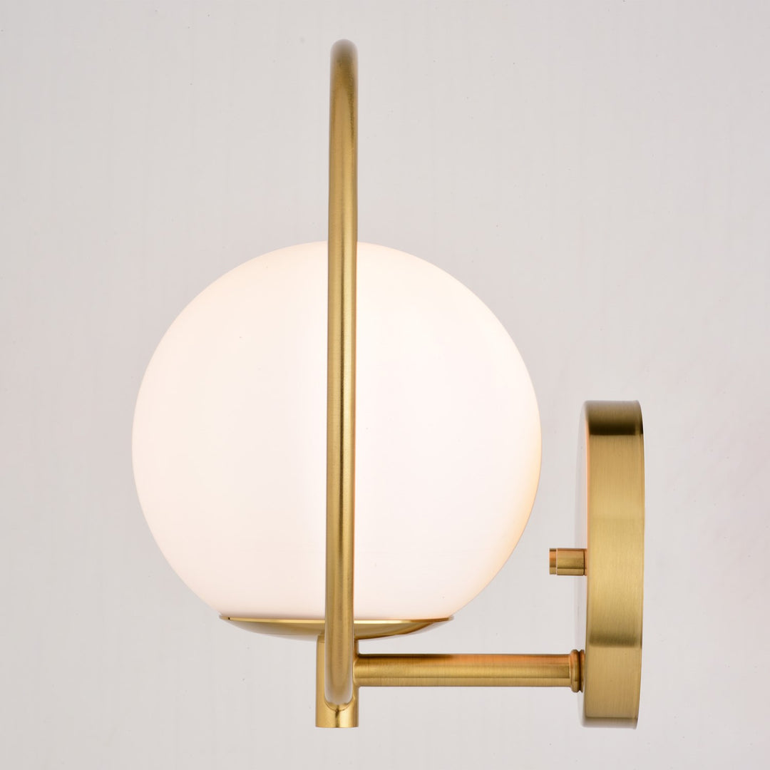 9.75-in. H 1 Light Wall Light Natural Brass
