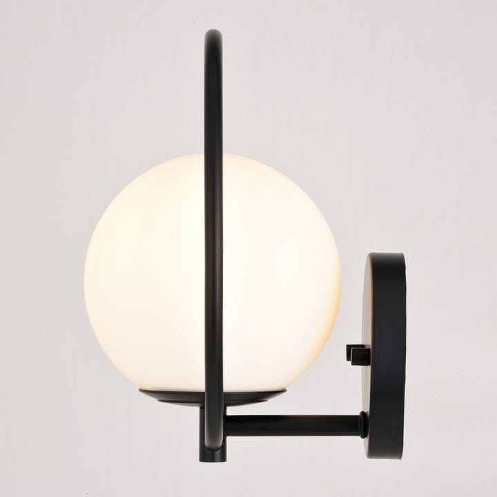 9.75-in. H 1 Light Wall Light Matte Black