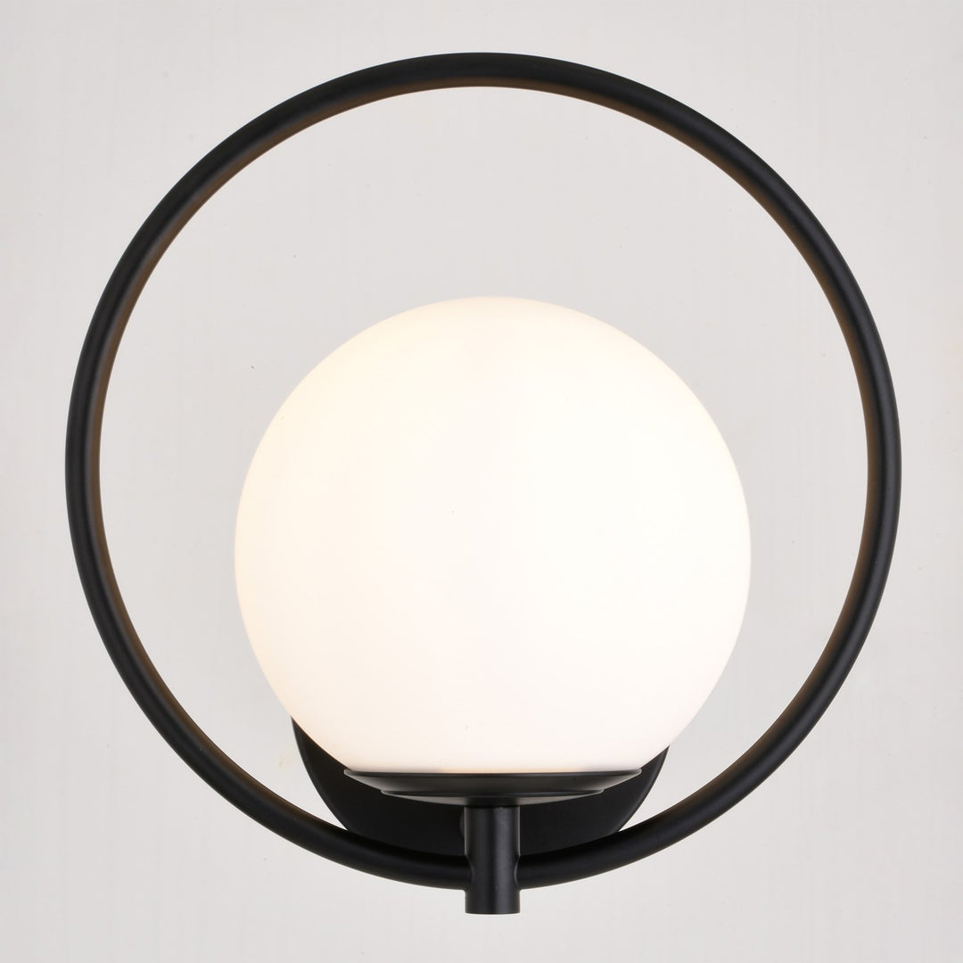9.75-in. H 1 Light Wall Light Matte Black