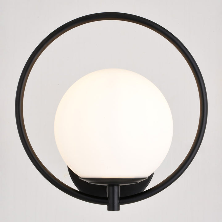 9.75-in. H 1 Light Wall Light Matte Black