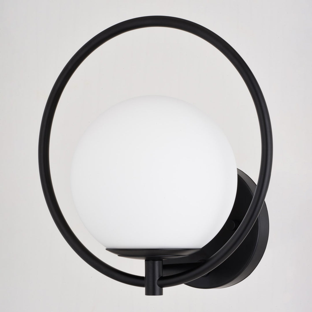 9.75-in. H 1 Light Wall Light Matte Black