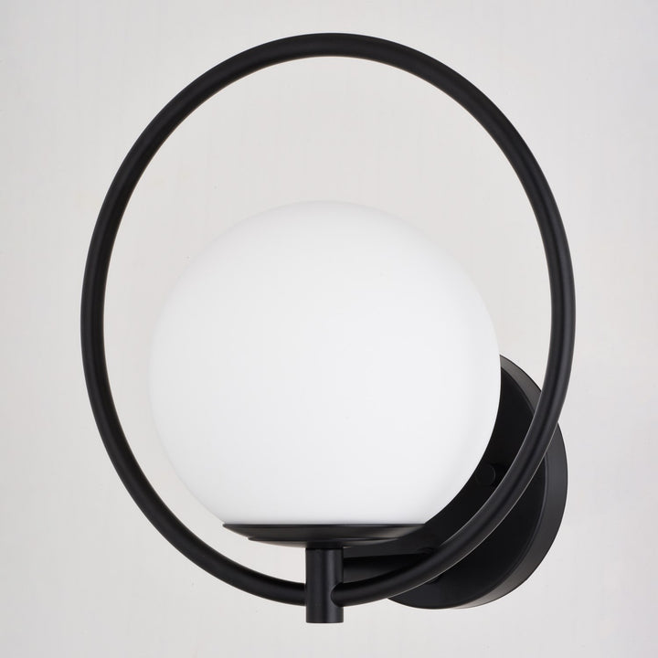 9.75-in. H 1 Light Wall Light Matte Black