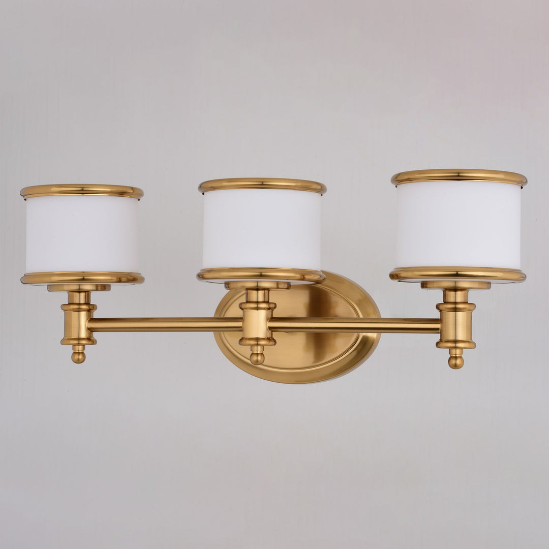 22-in. W 3 Light Vanity Natural Brass