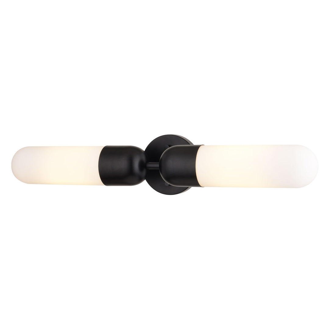 24.75-in. 2 Light Wall Light Matte Black by Vaxcel International