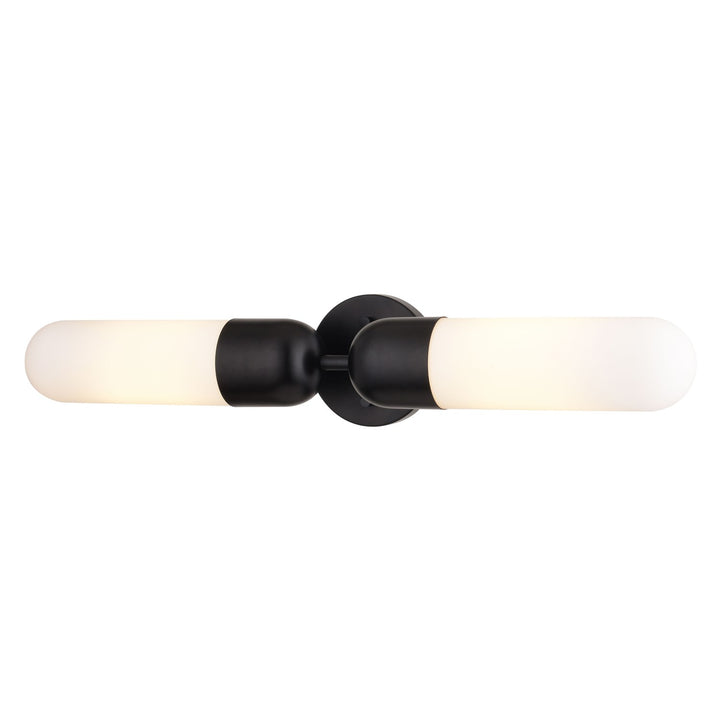 24.75-in. 2 Light Wall Light Matte Black by Vaxcel International
