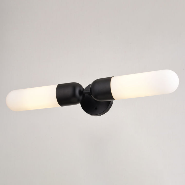 24.75-in. 2 Light Wall Light Matte Black
