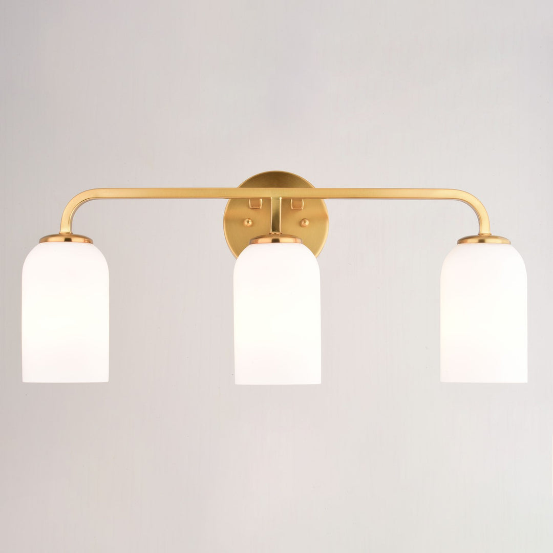 23-in. W 3 Light Vanity Natural Brass