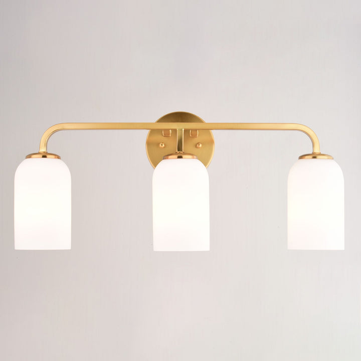 23-in. W 3 Light Vanity Natural Brass