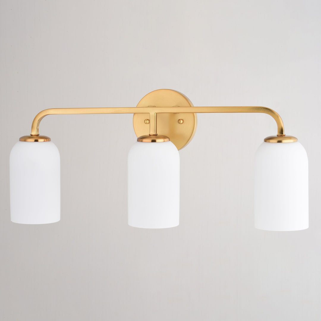 23-in. W 3 Light Vanity Natural Brass