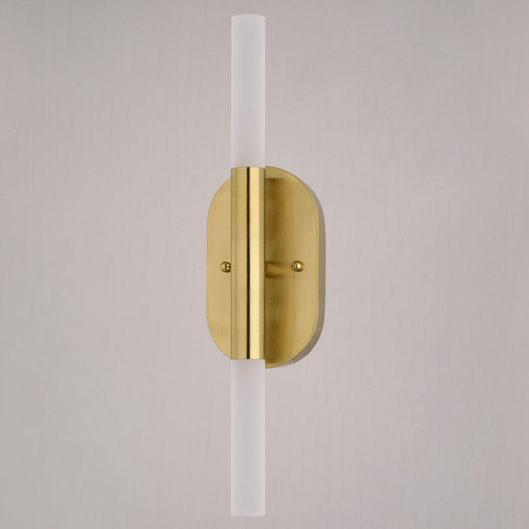 18-in. 2 Light LED Wall Light Satin Brass