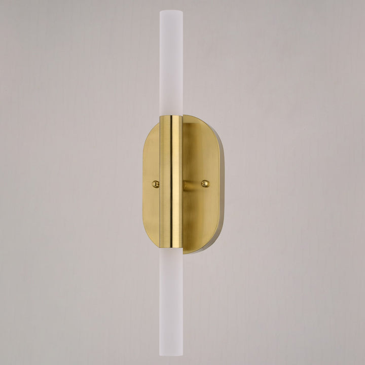 18-in. 2 Light LED Wall Light Satin Brass