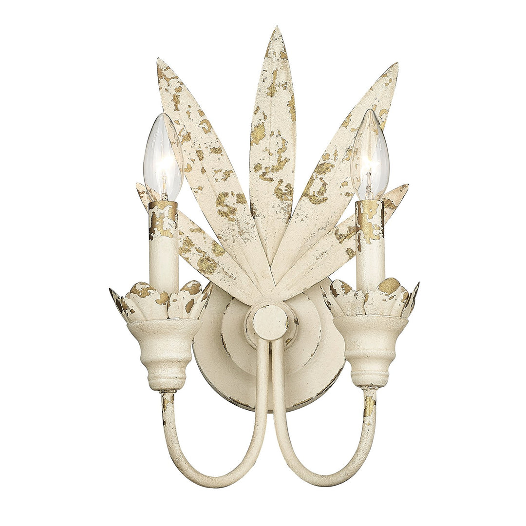 2 Light Wall Sconce In Antique Ivory