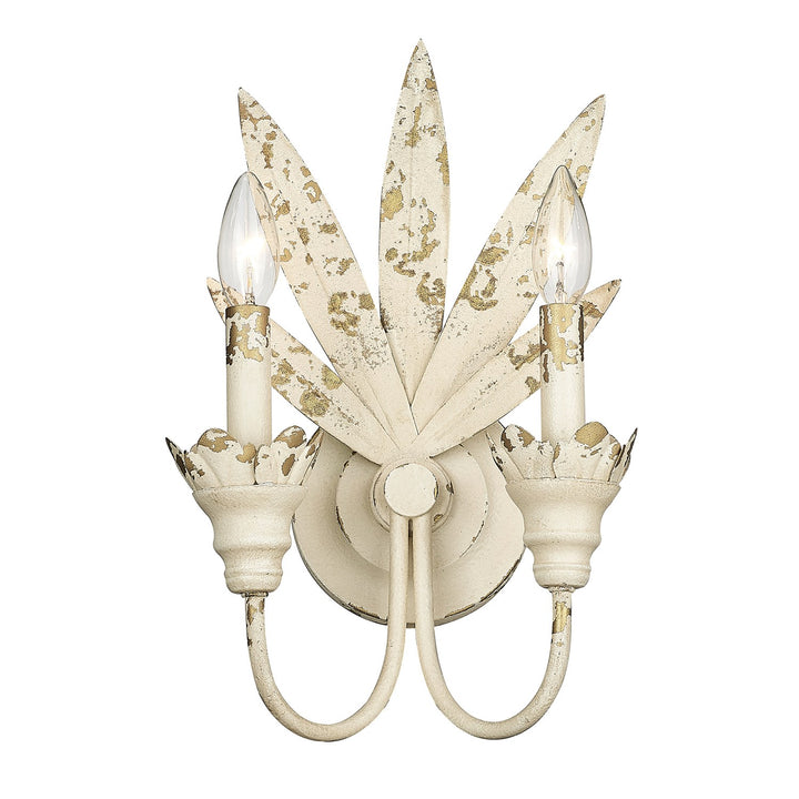 2 Light Wall Sconce In Antique Ivory