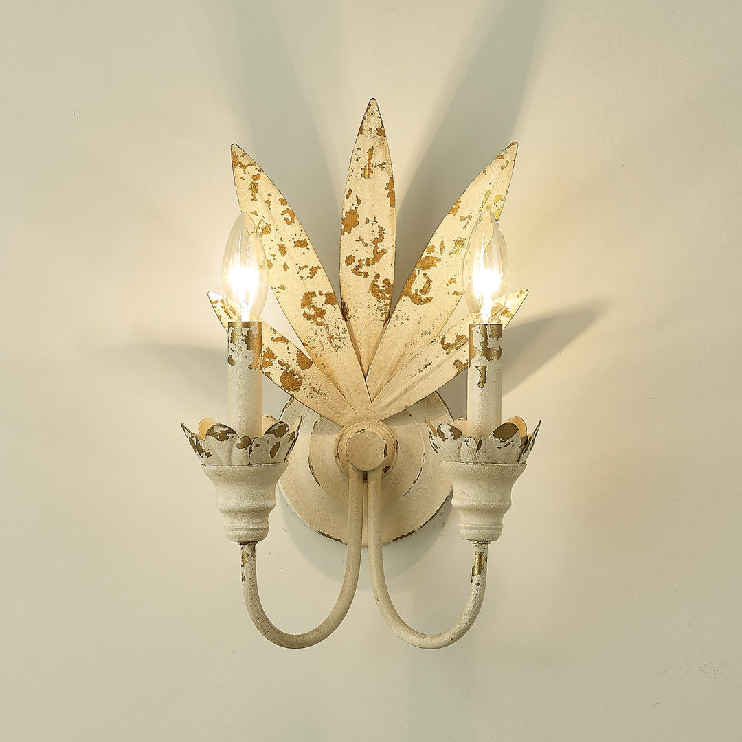 2 Light Wall Sconce In Antique Ivory
