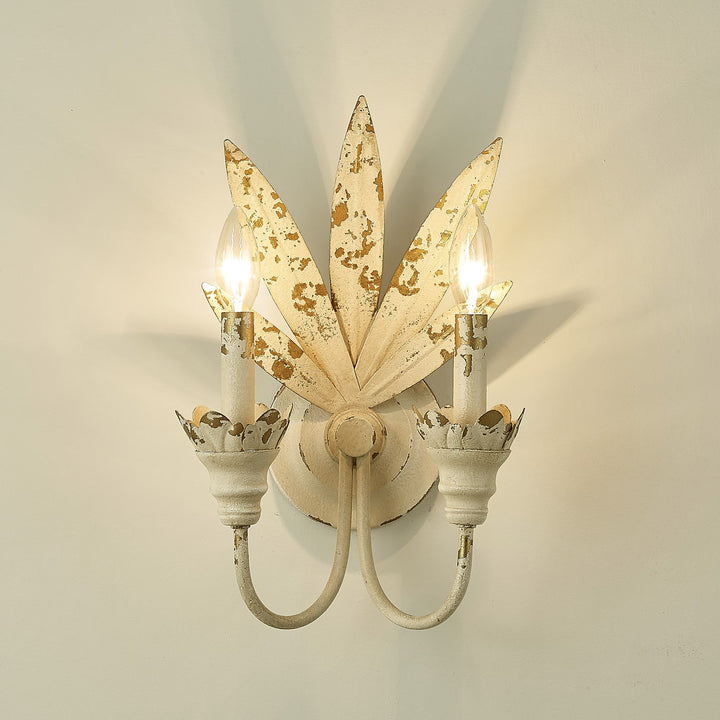 2 Light Wall Sconce In Antique Ivory