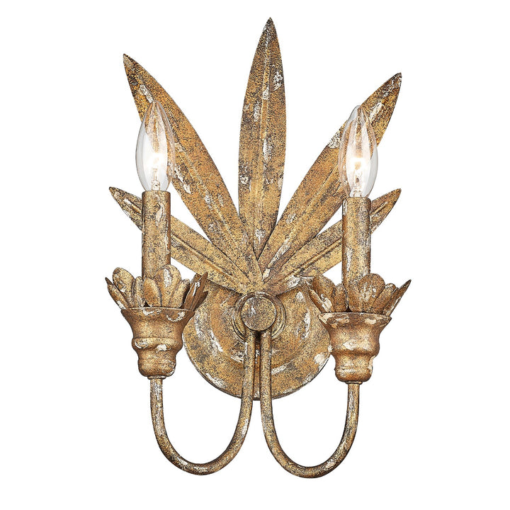 Hg 2 Light Wall Sconce In Heirloom Gold