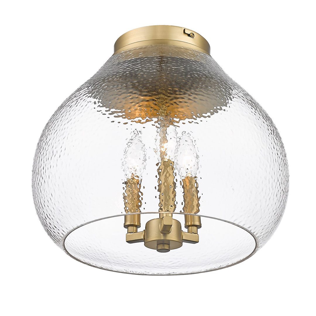 Bcb 3 Light Flush Mount In Brushed Champagne Bronze