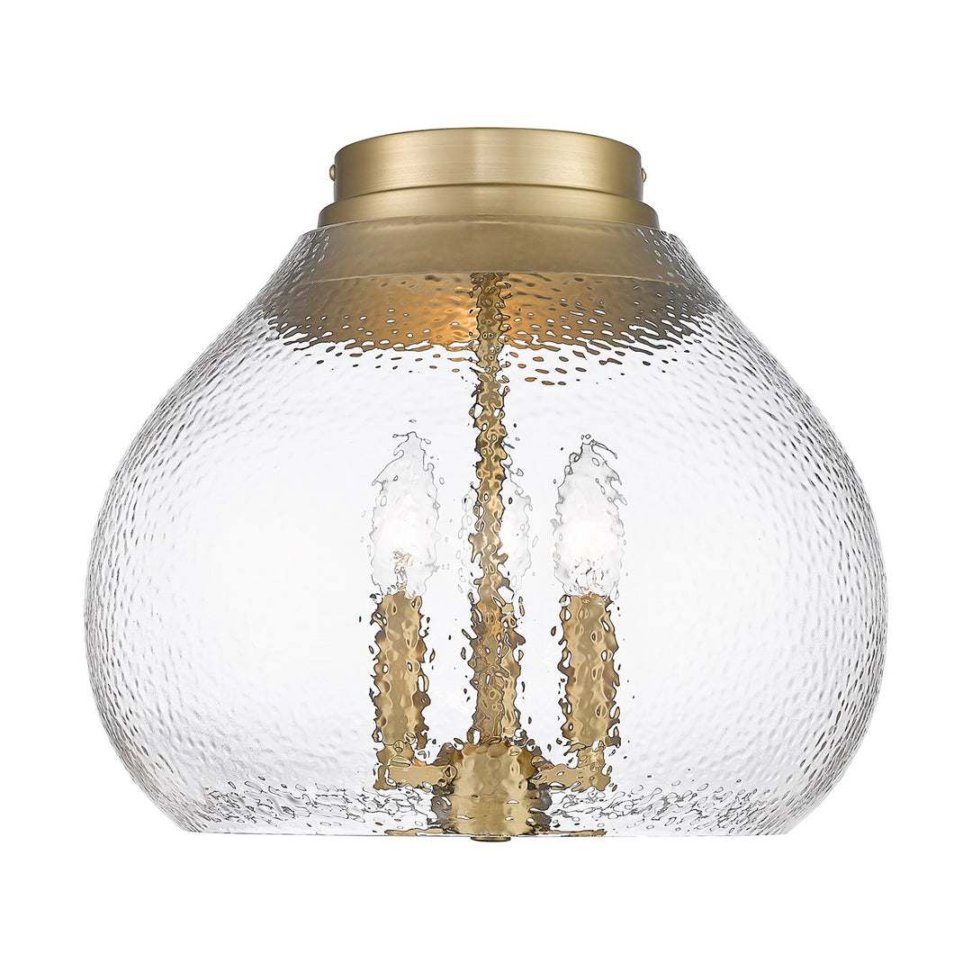 Bcb 3 Light Flush Mount In Brushed Champagne Bronze