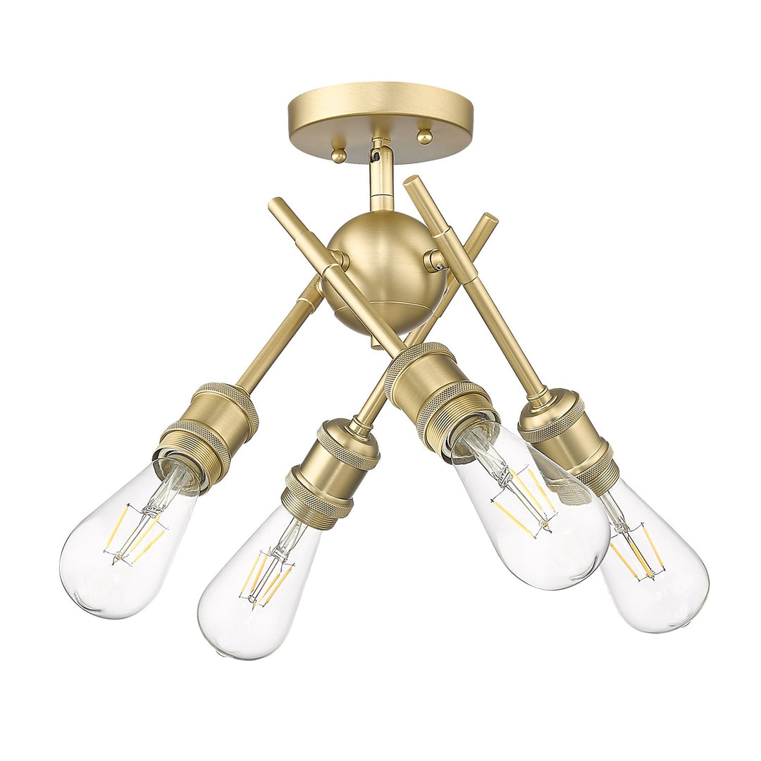 Bcb Semi-Flush In Brushed Champagne Bronze by Golden
