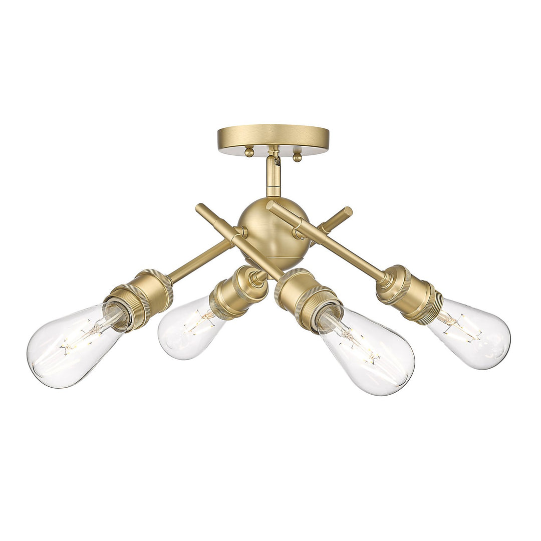 Bcb Semi-Flush In Brushed Champagne Bronze