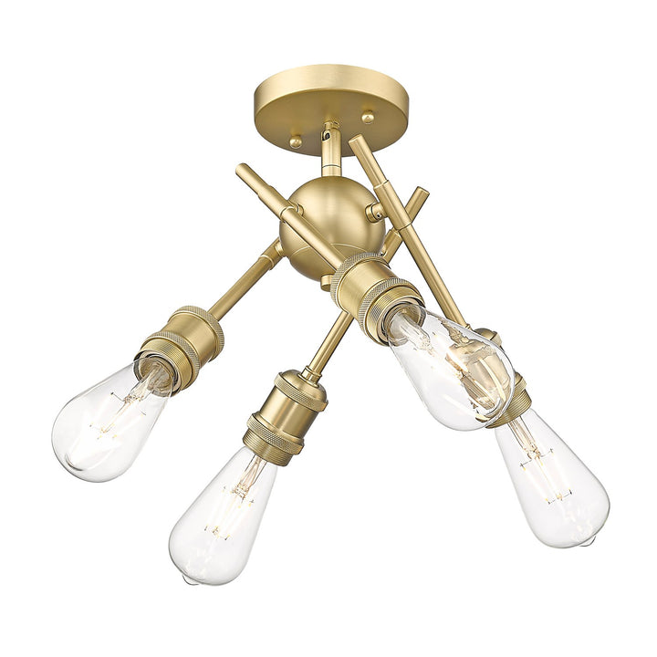Bcb Semi-Flush In Brushed Champagne Bronze