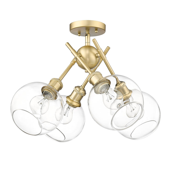 Bcb Semi-Flush In Brushed Champagne Bronze