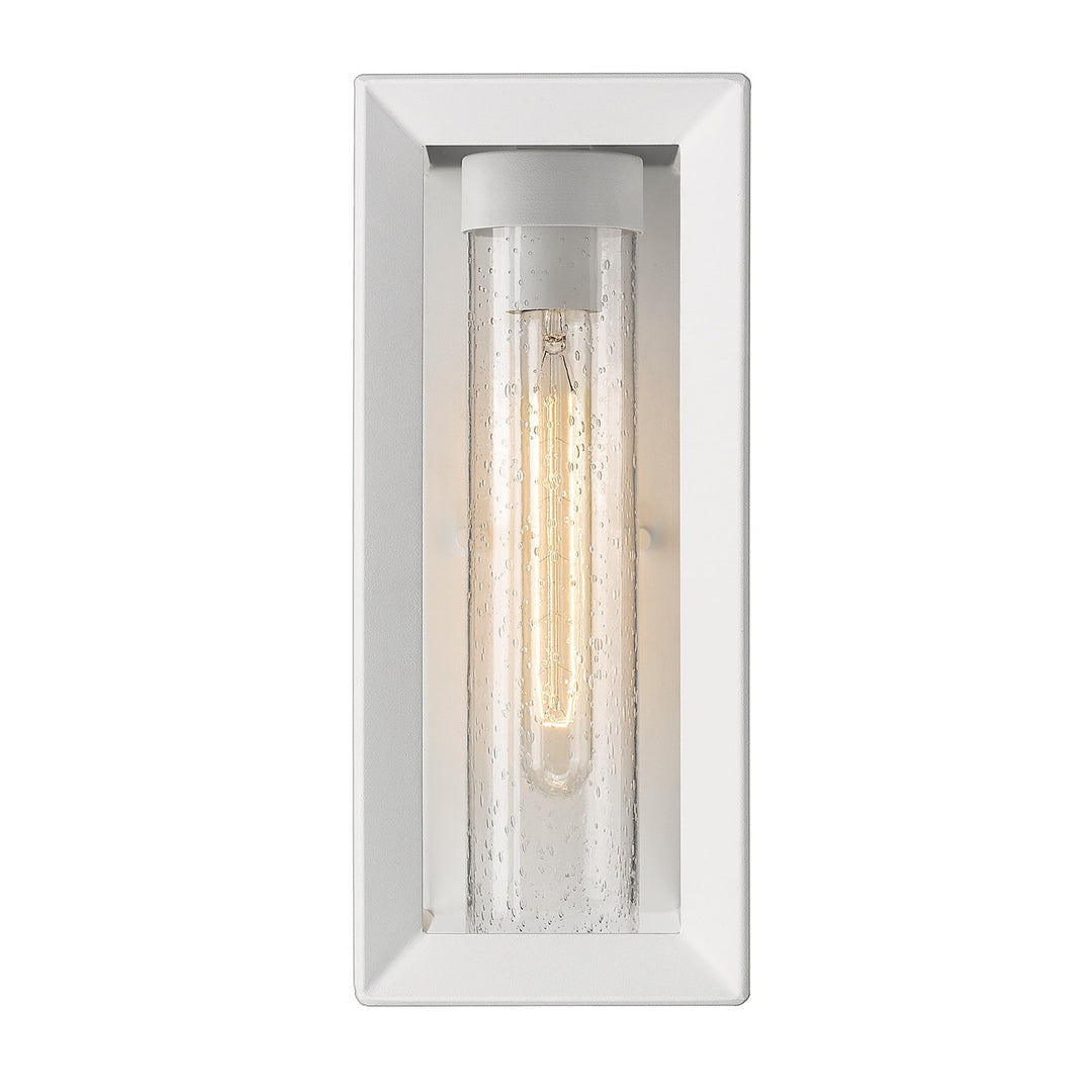 Nwt Wall Sconce - Outdoor In Natural White With Seeded Glass Shade
