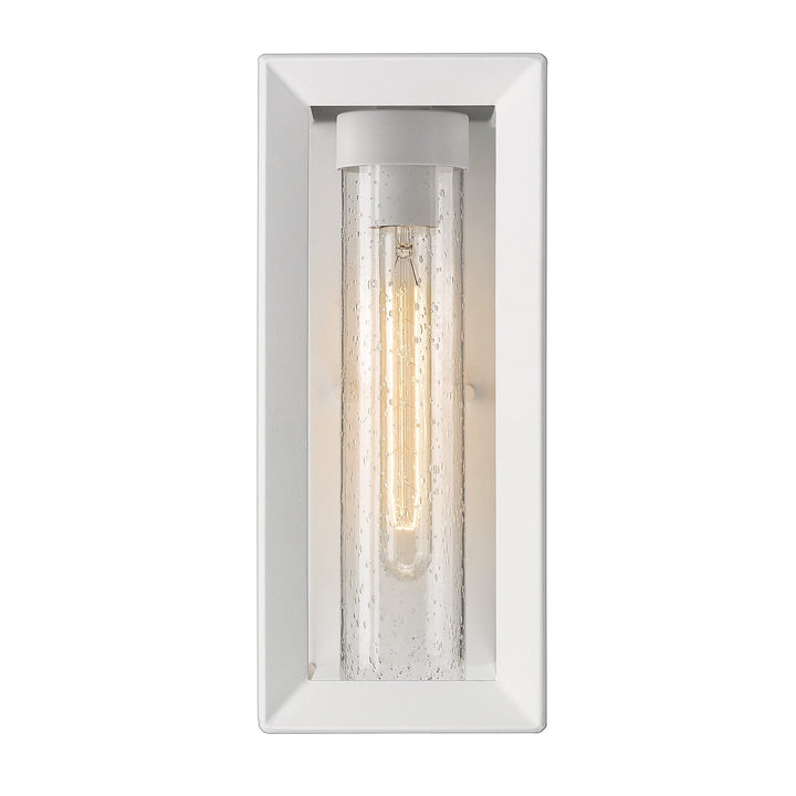 Nwt Wall Sconce - Outdoor In Natural White With Seeded Glass Shade