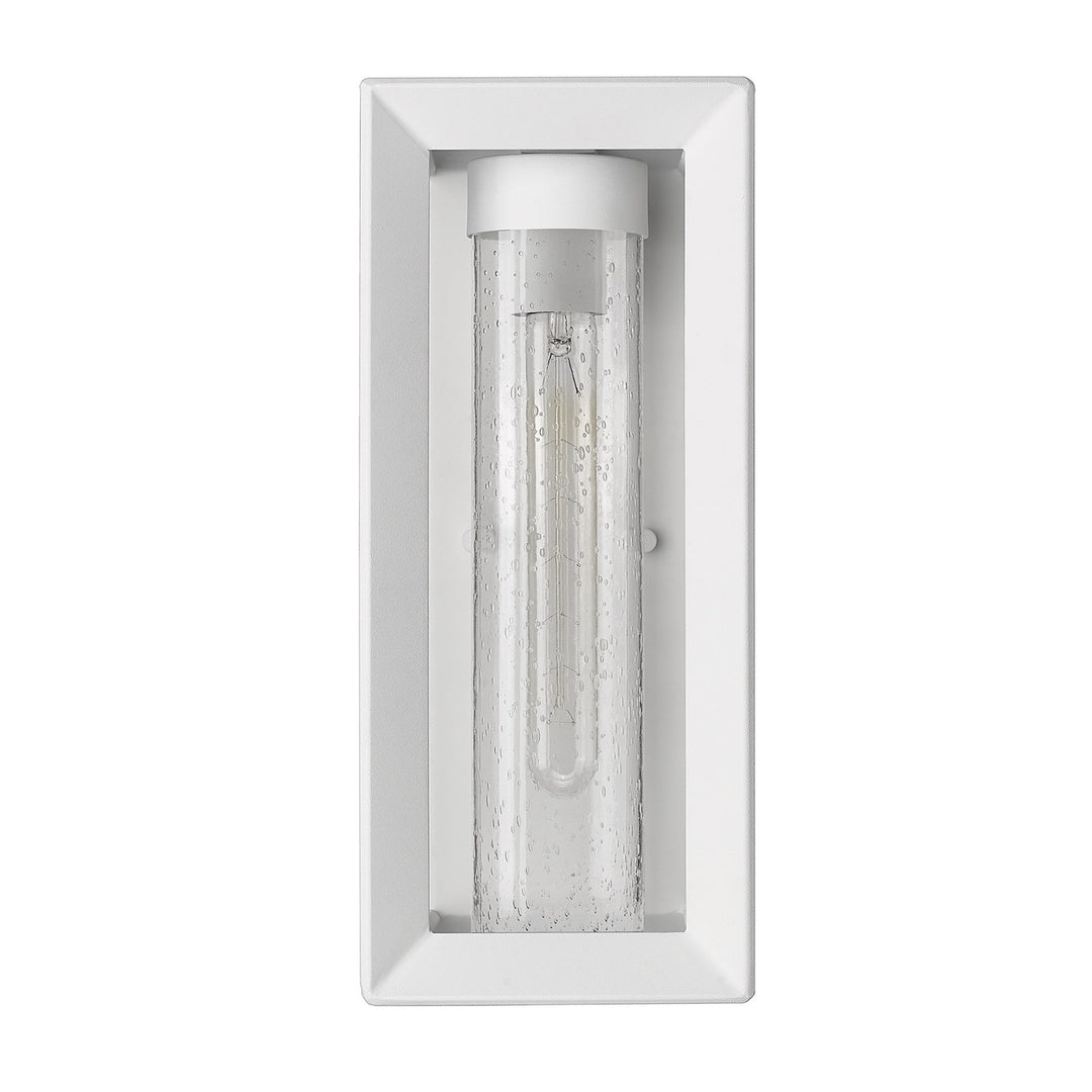 Nwt Wall Sconce - Outdoor In Natural White With Seeded Glass Shade