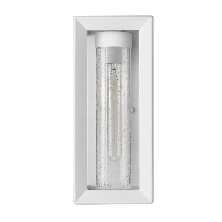 Nwt Wall Sconce - Outdoor In Natural White With Seeded Glass Shade