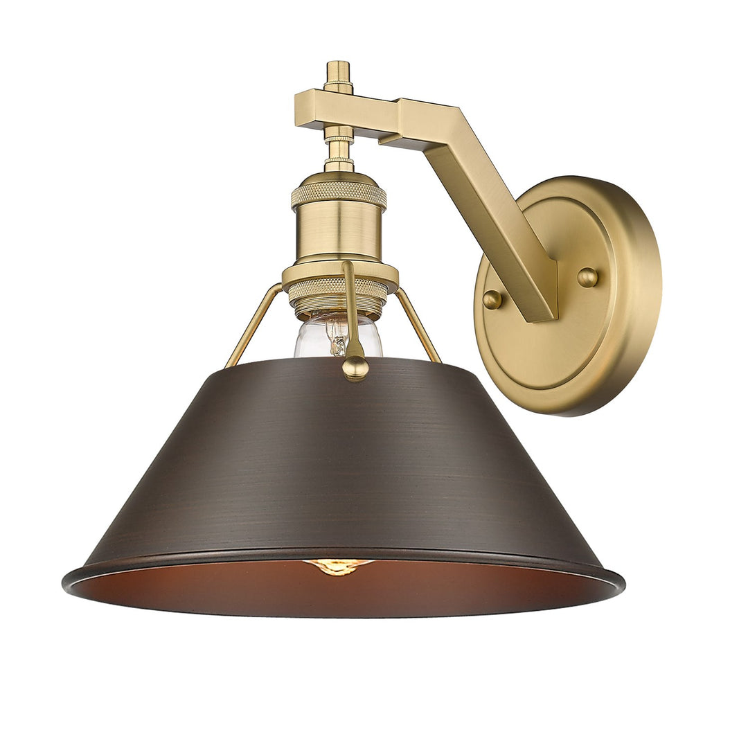 Bcb 1 Light Wall Sconce In Brushed Champagne Bronze by Golden