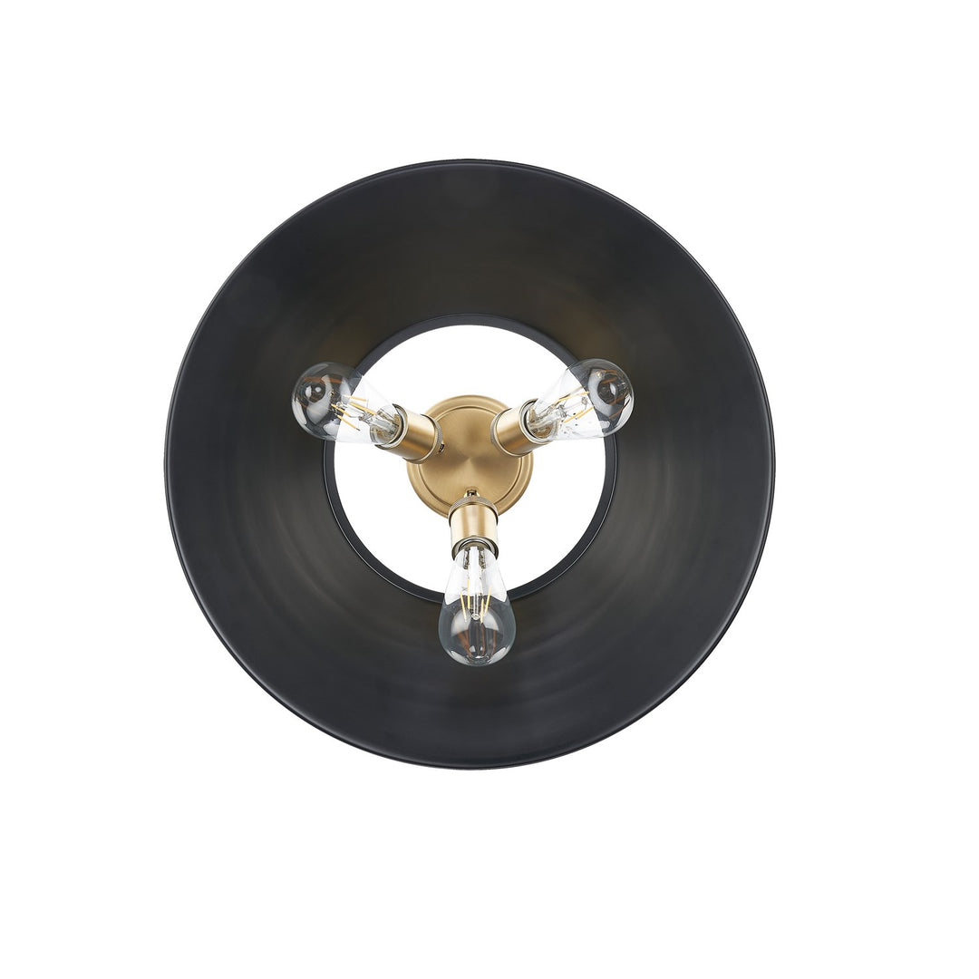 Bcb 3 Light Flush Mount In Brushed Champagne Bronze