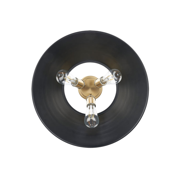 Bcb 3 Light Flush Mount In Brushed Champagne Bronze
